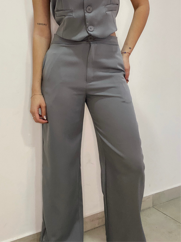 Pantalon Sastrero Gris